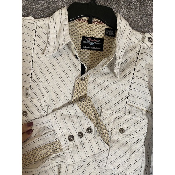 Fender Other - Fender Custom Shop By Rock And Roll Religion Mens XL Embroidered Western Style